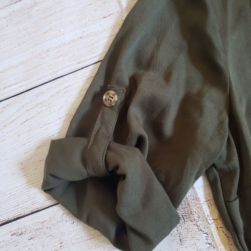 REBELLION terracotta button down midi dress M - Picture 7 of 12